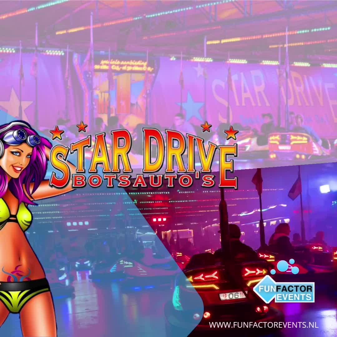Kermisattractie: Star Drive Autoscooter / Botsauto Huren Bij Fun Factor Events